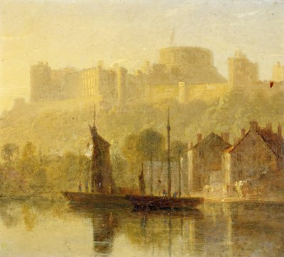 Château de Windsor depuis la Tamise - William Daniell